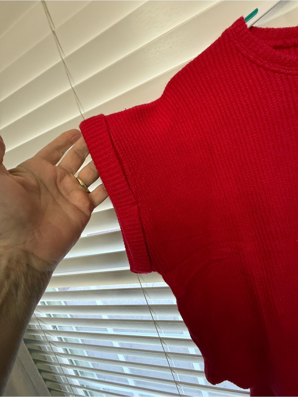 Zenana Outfitters Red Ribbed Knit Wide-Leg Pants Set - Picture 2 of 9
